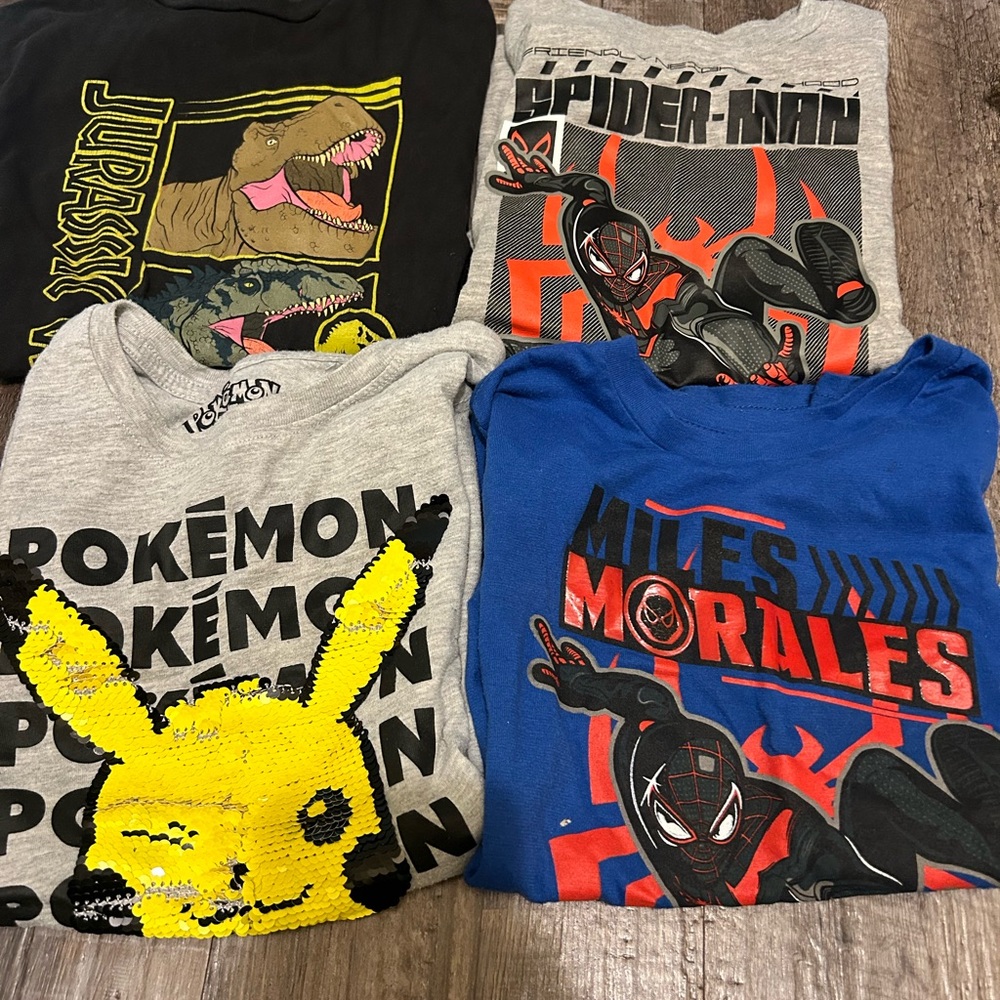 Old Navy Kids Graphic Tees - Black, Gray, Blue